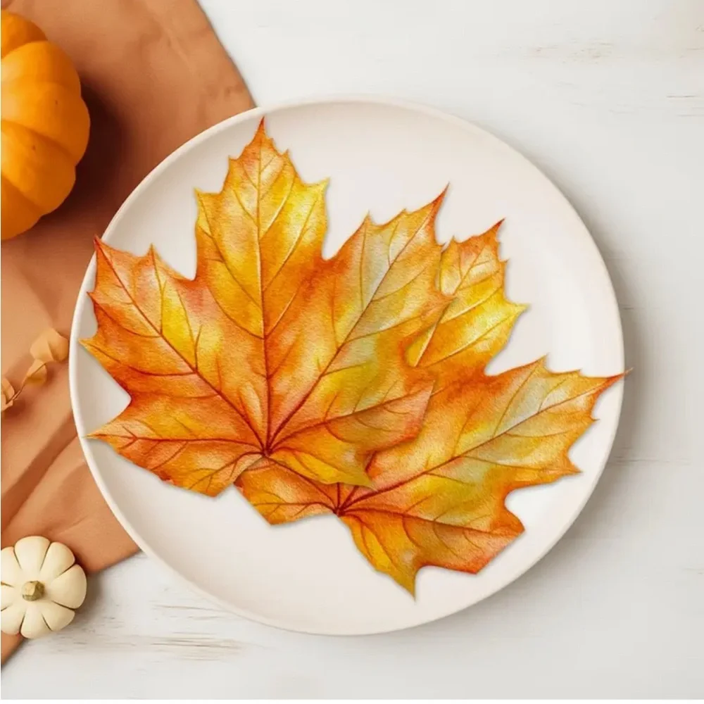 Autumn Maple Shaped Leaves Paper Napkins Party Decor - 20pcs